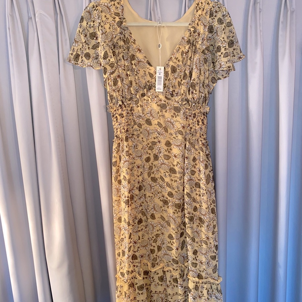 Yellow flower dress